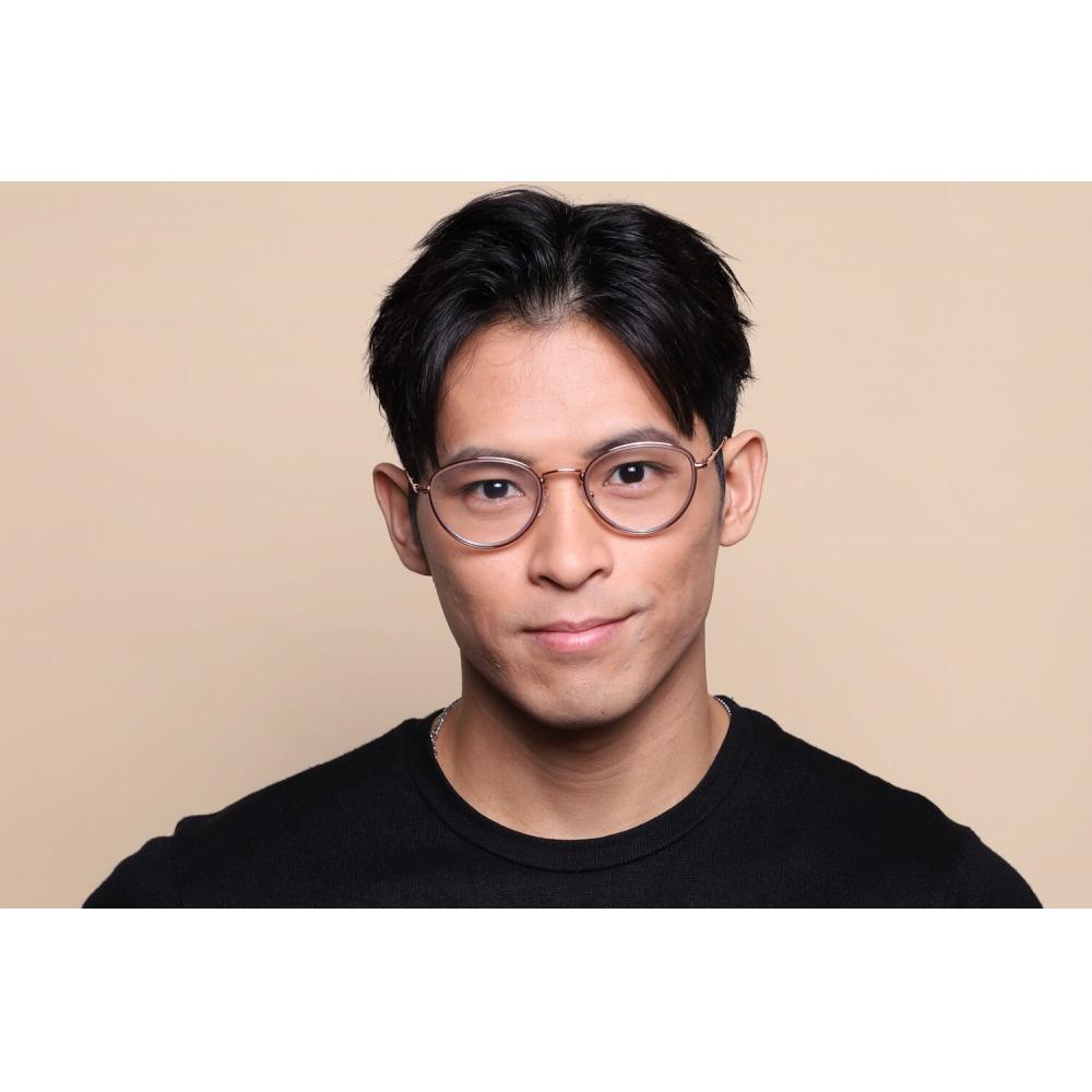 Full Rim Oval Brown Rose Gold Smartbuy Collection Filom Mtr 93c Fashion Unisex Eyeglasses