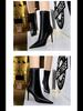 Women's European & American Style Stiletto High Heel Pointed Sexy Nightclub Slim Ankle Boots