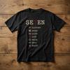 Se7en Film Shirt Sieben Todsünden Grafik T-Shirt Sommer Unisex Locker Und Atmungsaktiv Baumwolle T-Shirt Top