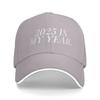 Art Letter Printed Casual Baseball Cap Summer 2025 Is My Year Trucker Hat Hot Sale Hiking Fishing Hats Women Unisex y2k Caps