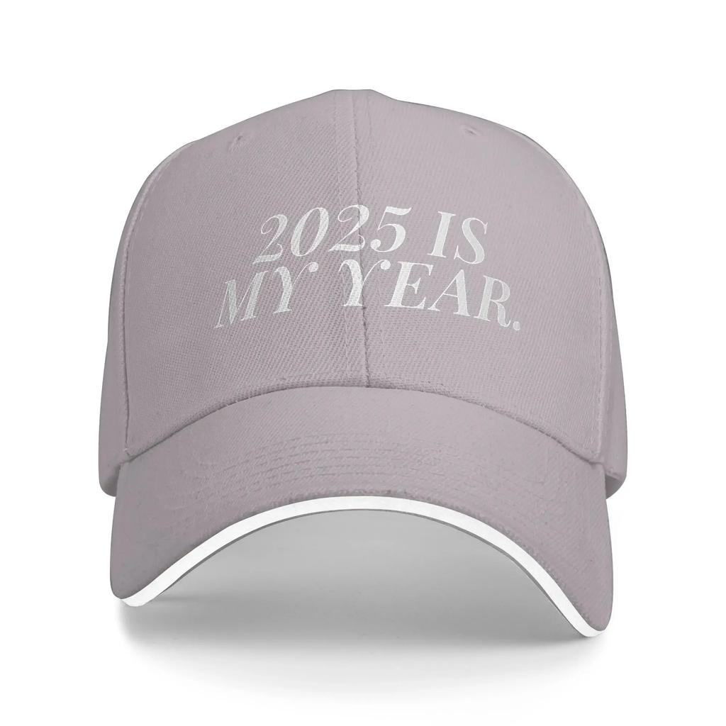 Art Letter Printed Casual Baseball Cap Summer 2025 Is My Year Trucker Hat Hot Sale Hiking Fishing Hats Women Unisex y2k Caps