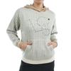 Le Coq Sportif Golf Hooded Striped Loose Golf LG4FST80L WH00 Women's Sweater, Fit, Cute, Casual, Sweater, (White),