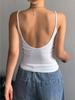Spaghetti Strap Crop Tops Women Solid Color U Neck Camis Fashion Tube Top Female Sleeveless Camisole