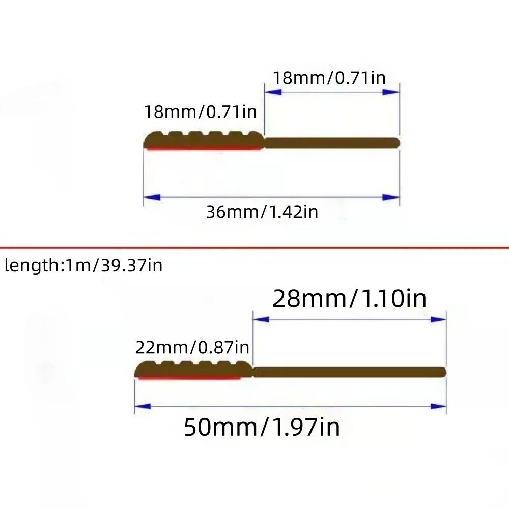 1pc Door Draft Stoppers For Bottom Of Door, Adjustable Self-Adhesive Sound-Proof Door Bottom Seal Strip
