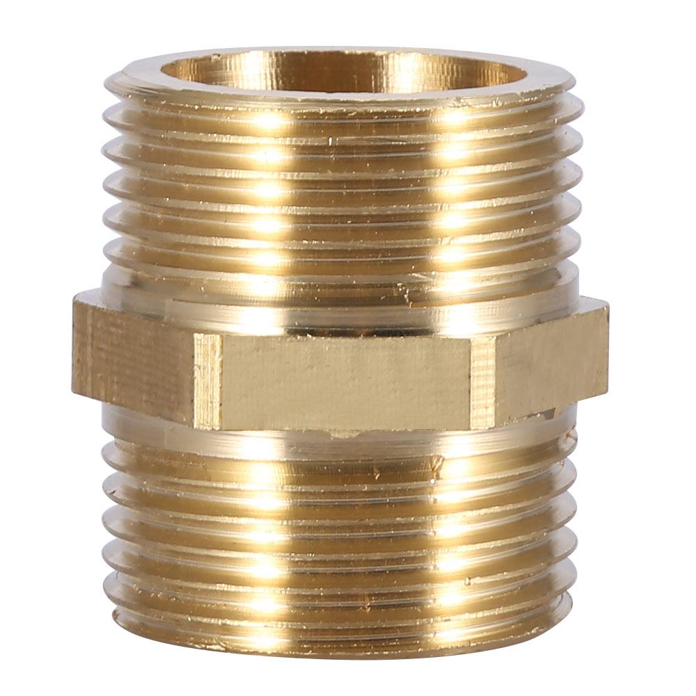 G1  Brass Pipe Fitting Hex Nipple Water Tube Connecting Accessories (intensification)