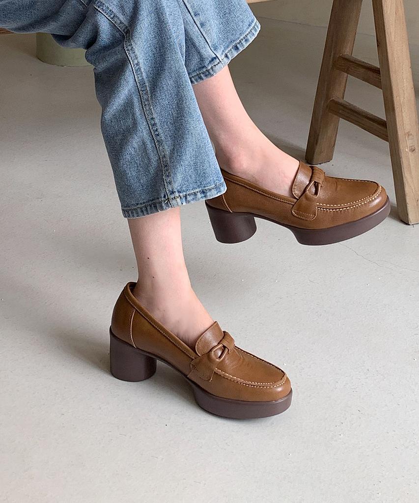 Gisse Genuine Leather Mond Platform Shoes Gis-43280 (A Type)