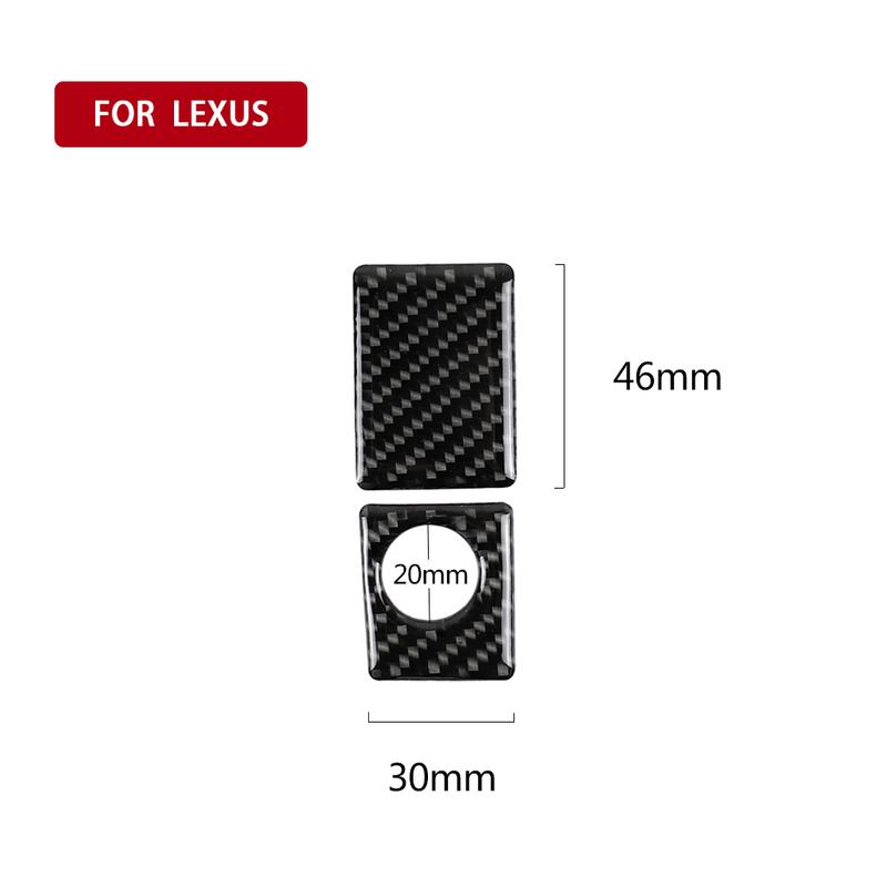 Carbon Fiber Car Accessories Dashboard Storage Switch Modified Interior Cover Sticker Trim For Lexus IS250 IS350 300H 2013-