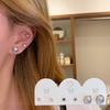 6Pcs/Set  Metal Circle Drop Small Earrings For Women Trend Pendant Piercing Earrings Daily Light Luxury Jewelry Gifts