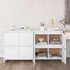 Sideboards 2 Pcs White 70 X 41 X 75 Cm Particleboard