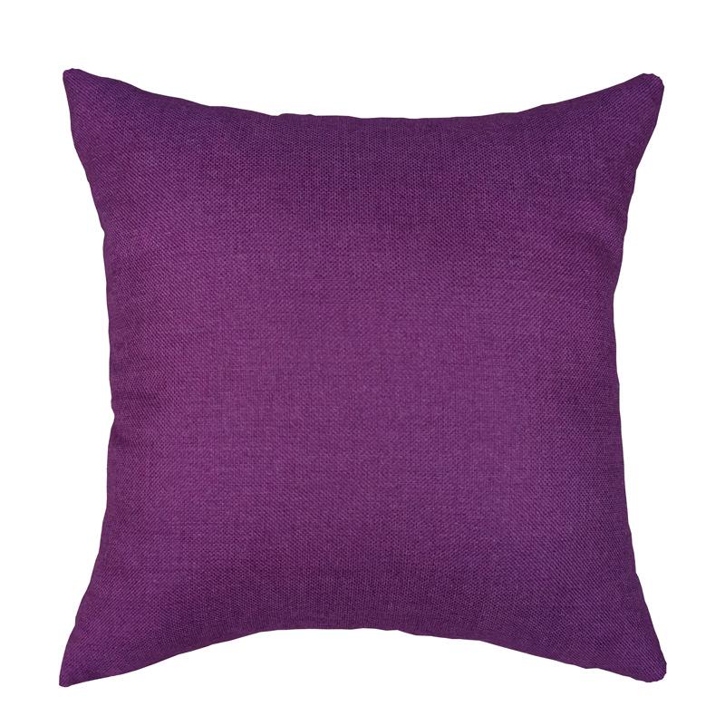 Nordic Faux Linen Solid Color Pillowcase – Cotton Blend Sofa Backrest Cushion