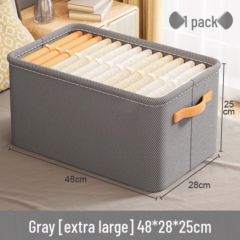 Thickened Fabric Clothing & Sundries Storage Basket for Dorms