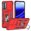 For Motorola Moto G Stylus 4G (2022) Armor Series Drop-proof PC+TPU Phone Case Kickstand Back Cover with Slide Camera Lid