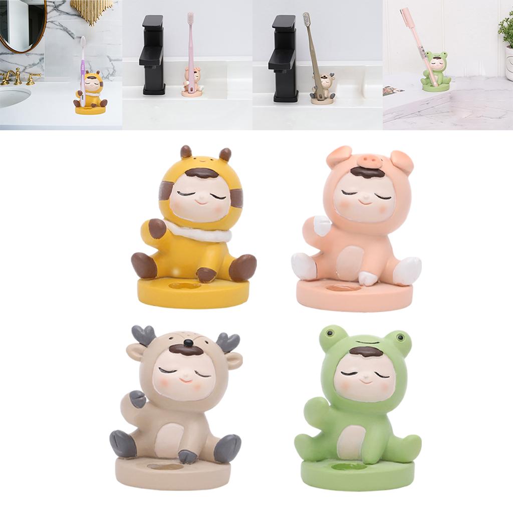 Funny Toothbrush Holder Stand Organizer Toothbrushes Storage Rack for Hotel Bathroom Vanity