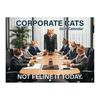 Corporate Cat 2026 Calendar Vertical Wall Hanging Calendar with 12 Kitten Illustrations 12 Monthly Planner for Office Home Organizing Scheduling