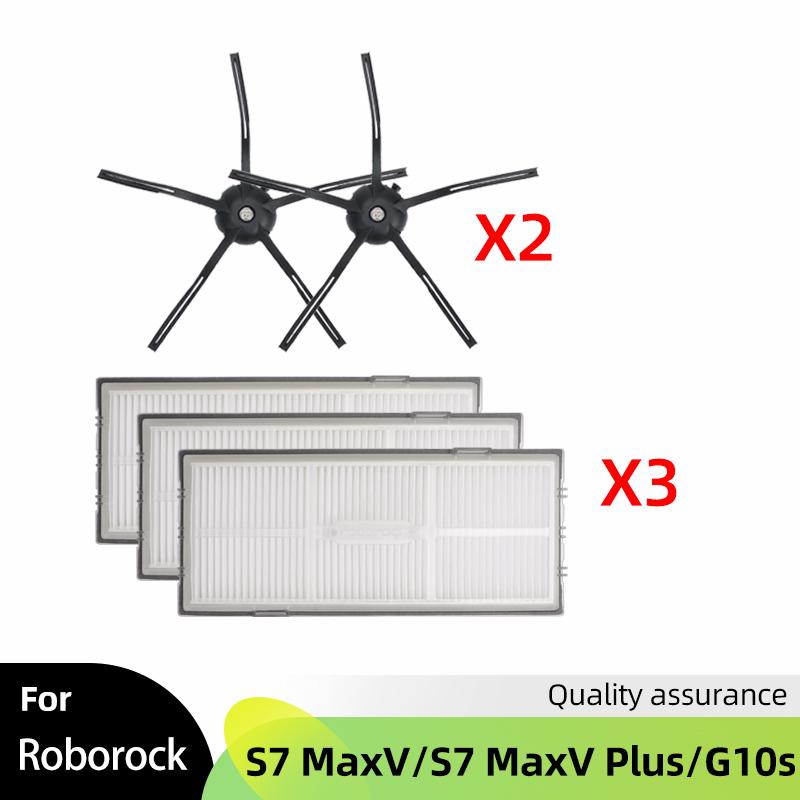 For Xiaomi Roborock S7 MaxV / Plus / S7 MaxV Ultra / G10S Vacuum Main Side Self-cleaning Brush Filter Mop Hepa Dust Bag
