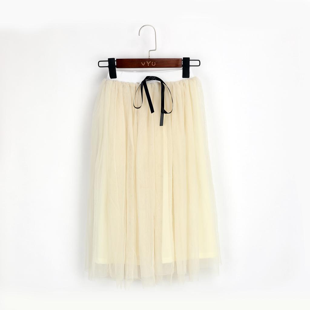 YUBAOBEI Girls Set Spring Teens Children Clothing Striped Full Sleeved T-Shirt + Long Tulle Skirts 2 Pcs Sets