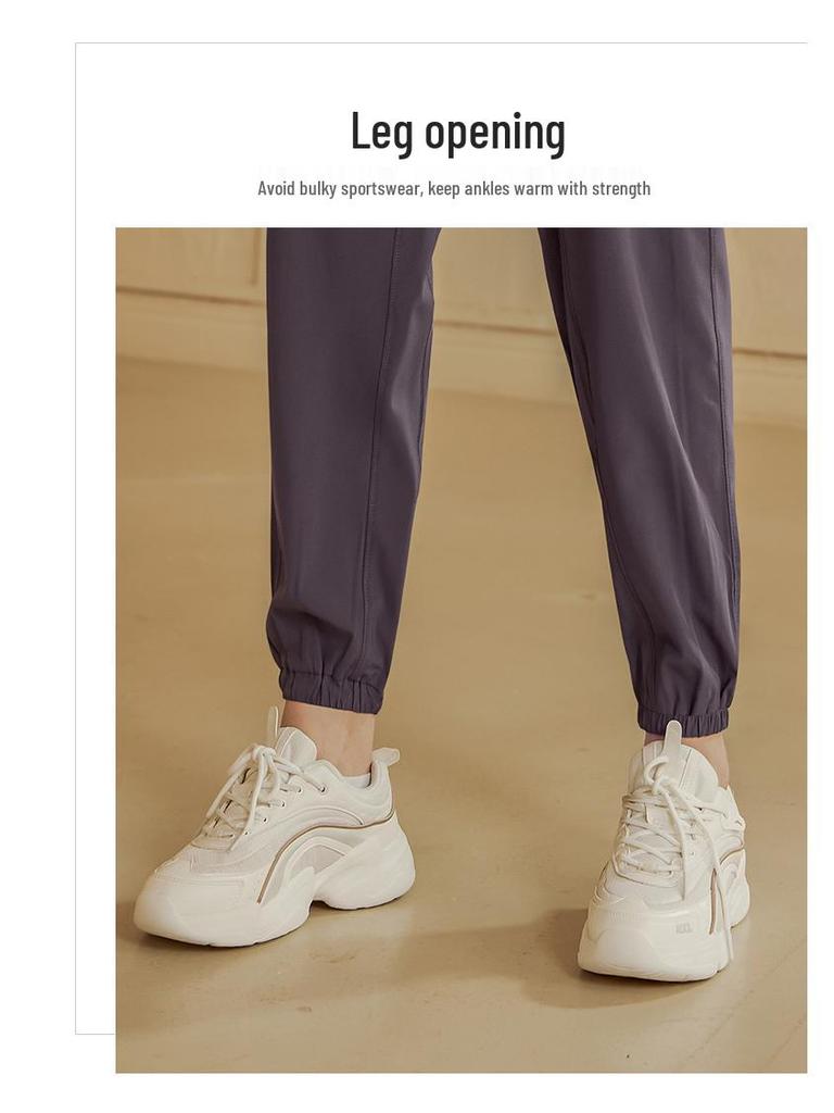 High Waist Quick Dry Women's Joggers - Elastic Waist, Loose Fit Yoga & Running Pants