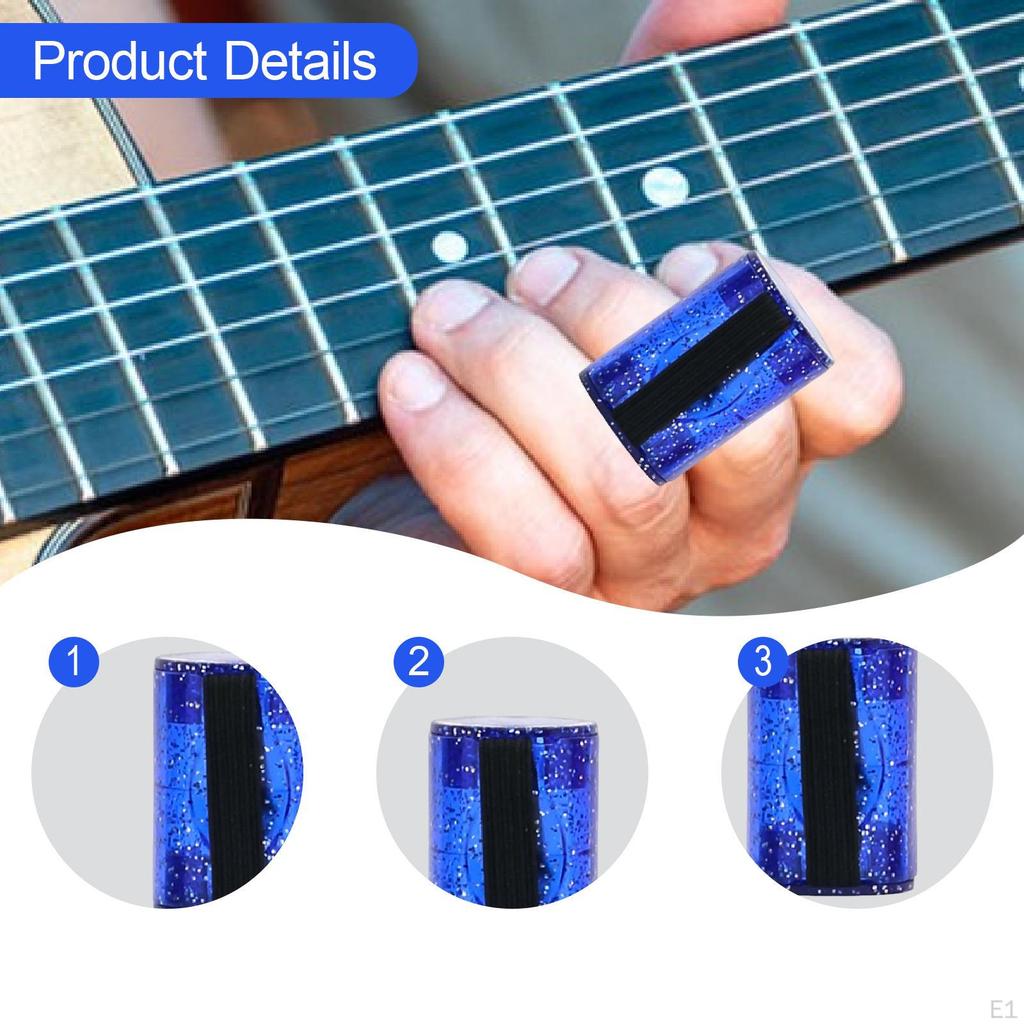 Compact And Rhythmic Guitar Finger Rattle with Elastic Strap, Ideal for Banjo Acoustic Guitar.