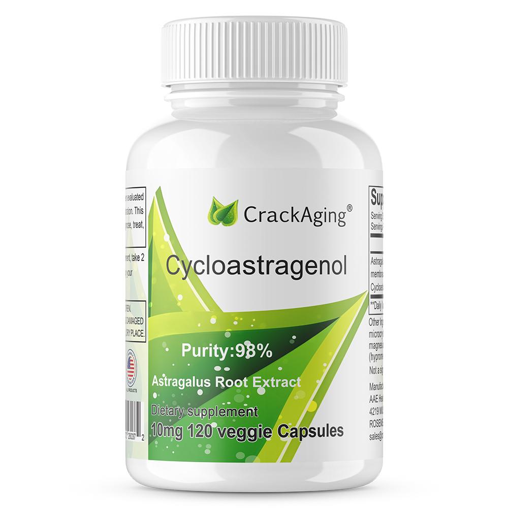 Cycloastragenol 98% Telomere Lengthening Supplements Immune Booster 120 Capsules