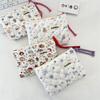 Quilted Floral Padded Cotton Portable Storage Bag Soft Change Bag Mouth Red Envelope Cosmetic Sundries Storage