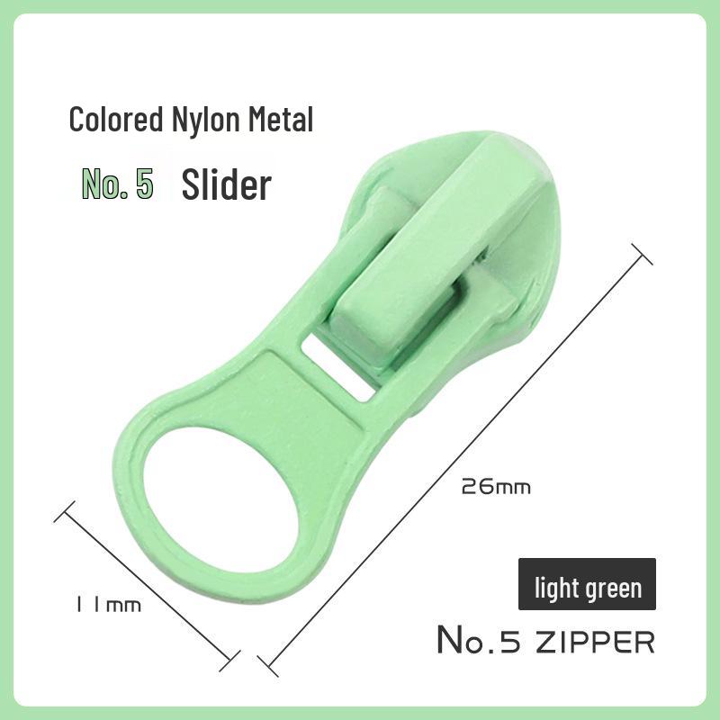 Nylon & Metal Zipper Pull for Jackets and Bags (No. 3 & No. 5)
