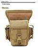 Men’s Outdoor Tactical Motorcycle Messenger & Cycling Leg Bag, Waterproof Waist Bag for Mobile Phone & Running Sports.