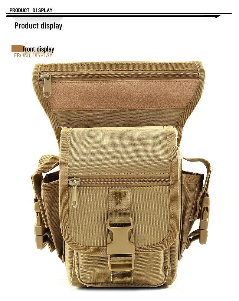 Men’s Outdoor Tactical Motorcycle Messenger & Cycling Leg Bag, Waterproof Waist Bag for Mobile Phone & Running Sports.