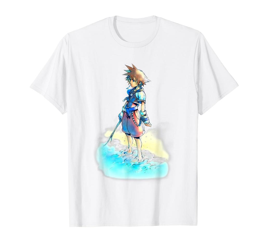 Disney Kingdom Hearts Sora Beach Sketch T-shirt