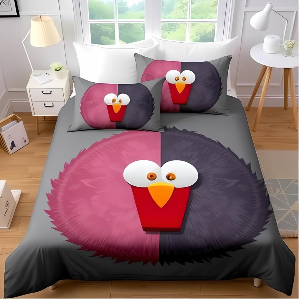 Comforter Cartoon Chicken For Kids Boys Girlslovely Rooster Bedding Setrustic Country Flower Leaves Comforter Warm
