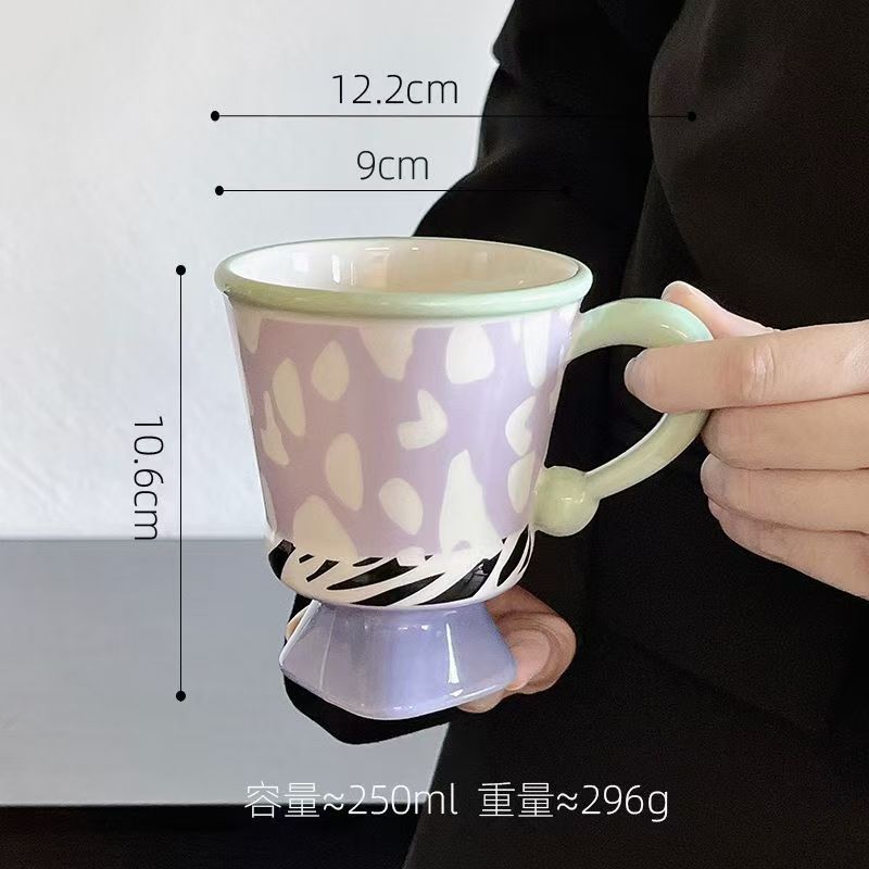 Phnom Penh White Coffee Couple Cup,280ML Light Luxury Mug European Creative Personality Trend Bone China Mugs Ceramic Drinkware