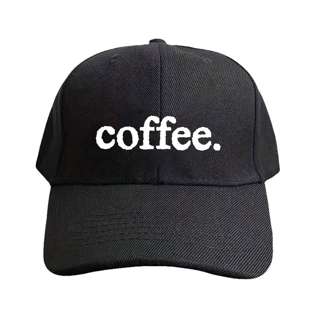 COFFEE Caps Summer Adult Baseball Cap Adjustable with Curved Brim Duckbill Hat Protection Sun Hats