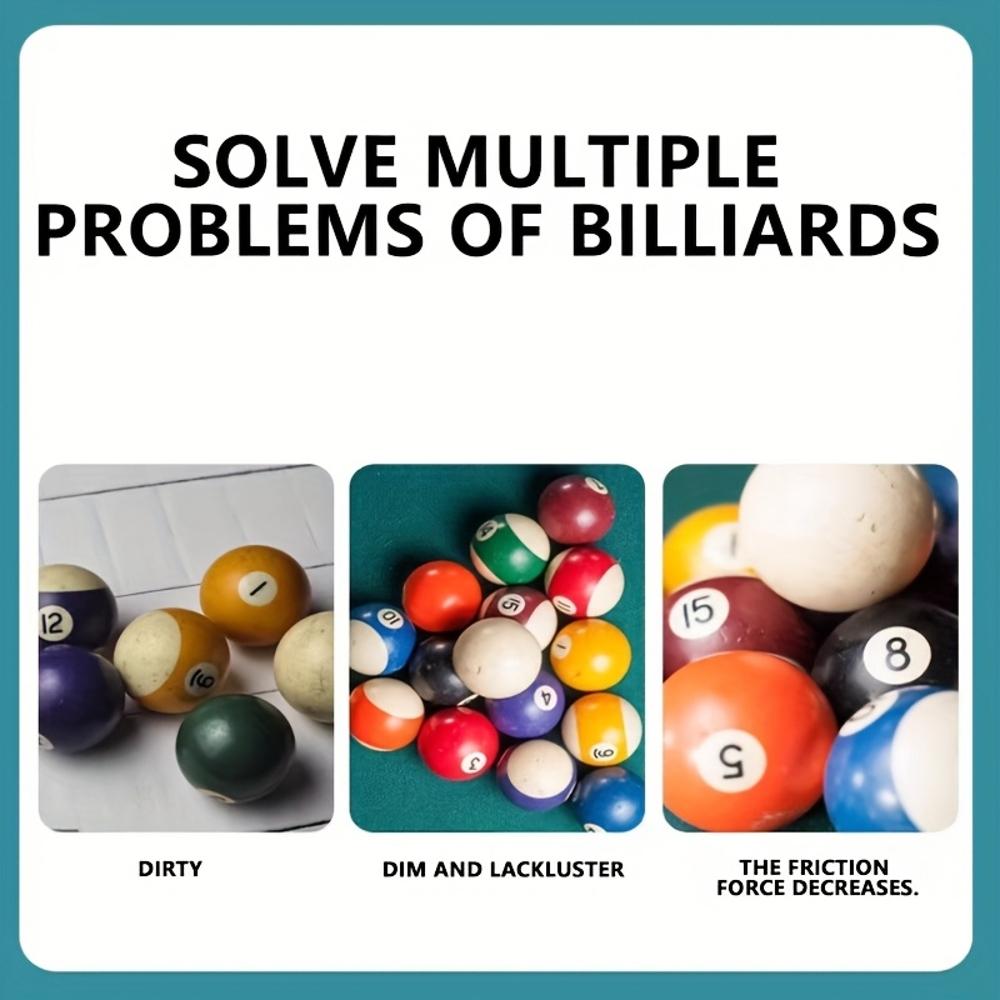 Snooker Ball Maintenance Oil - Pool Table Care Polish Wax, Glossy Glaze for Billiards, Suitable for Snooker and Nine-Ball Cues,