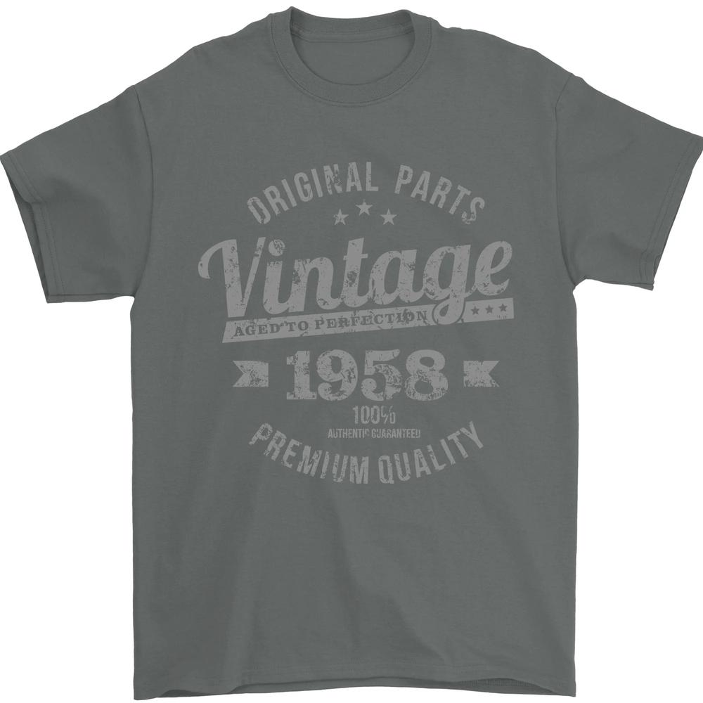 Vintage Year 68th Birthday 1958 Unisexs TShirt 100 Cotton S