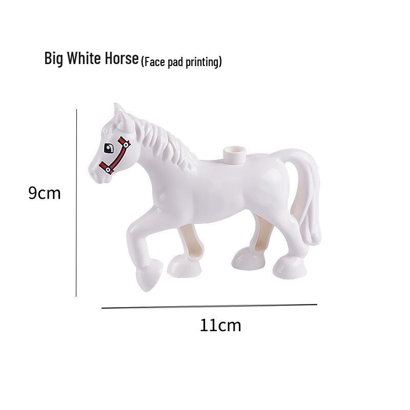 Compatible Large Bricks: Animal Accessories & Educational Building Blocks for Children - Ocean & Forest Themes
