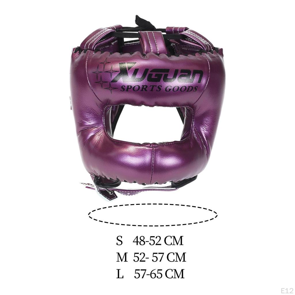 Boxing Head Gear, MMA Training Headgear, Muay Thai Full Face Protection Sparring Gear