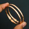 Handmade Hammered Copper Cuff Bangle for Women  Adjustable Open Bangle Bracelet Boho Tribal Style Jewelry  Gift for Her