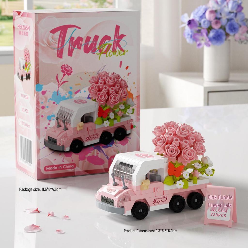 Succulent Flower Bouquet Building Blocks - Holiday Gifts & Toys