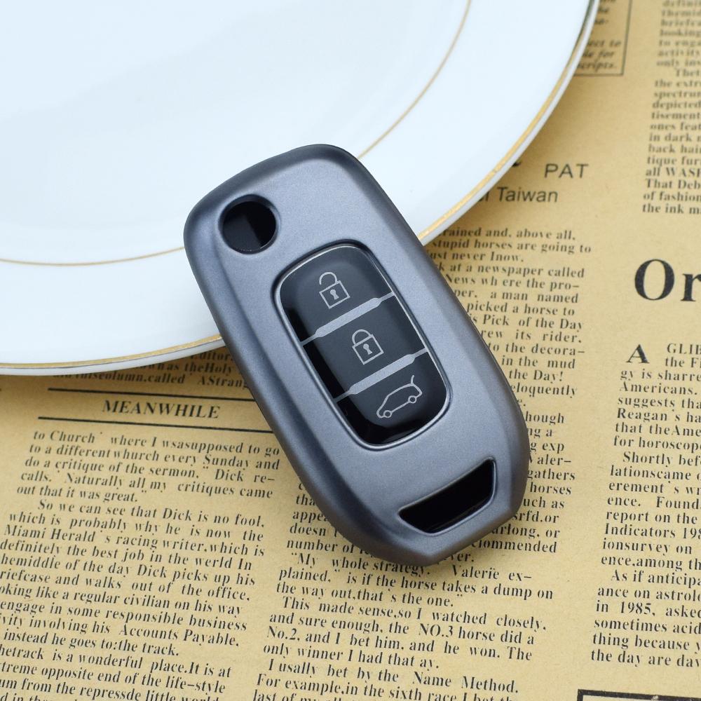 2/3 Buttons Tpu Flip Key Fob Case Cover For Renault Megane Captur Kadjar Symbol Koleos Remote Key Chain Accessory