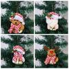 Snowman Christmas Elk Pendants Cloth Xmas Santa Ornaments  Party Supplies