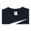 Nike Swoosh Logo Print Knit Crew Neck Sweater Men Sweatshirt Black DD6097-010