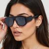 Trendy Gradient Square Sunglasses for Women Stylish Color Matching Elegant Leg Design UV Protection