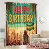2pcs, 2D FLAT PRINTING Curtains (Without Rod) Tropical Birthday Popular Curtains&Window Treatment Versatile 100% Polyester