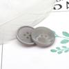 10Pcs/bag Beautiful 4-hole Buttons Round Concave Resin Buttons Skirt Blouse Sewing Accessories