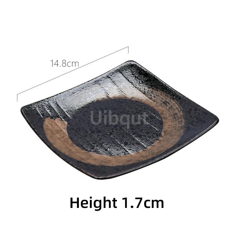 Japanese Ceramic Square tray Dining Food Plate Creative Coarse Ceramic Tableware Snack Dessert Sushi Dishes pasta plate sets