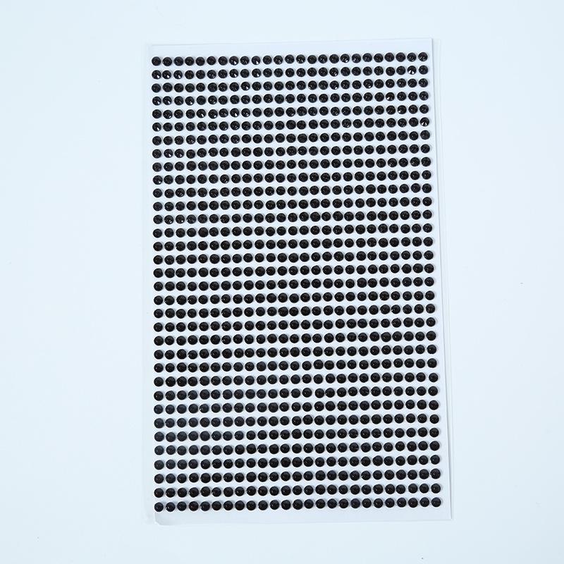 3mm bunte Kristall-Acryl-Diamant-Aufkleber für Gesicht, Auto und Kinderbasteln