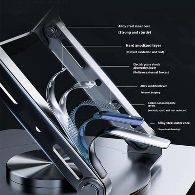 Tablet-Halter Ständer 360 Grad drehbar Tragbar Faltbar Schreibtischhalterung Halterung für Tablet Laptop Schreibtischhalter