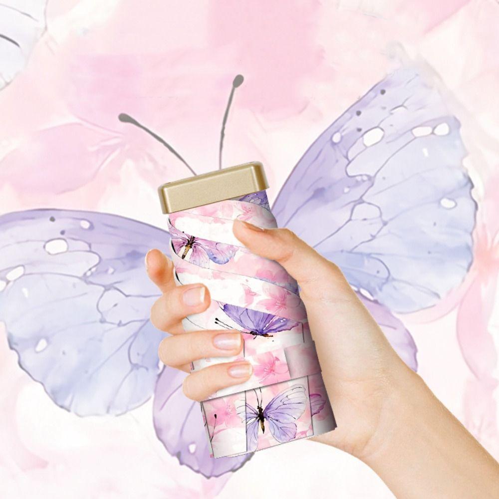 Folding Mini Sun Umbrella Portable Capsule Umbrella Sunshade Pocket Rain Umbrella  Rainy Day