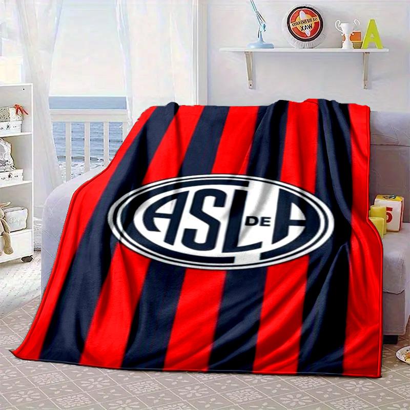 Club Atletico San Lorenzo  Portable Blanket/Soft Blanket Bedding Blanket Suitable for Travel Camping Living Rooms Offices Sofas Fan Gifts