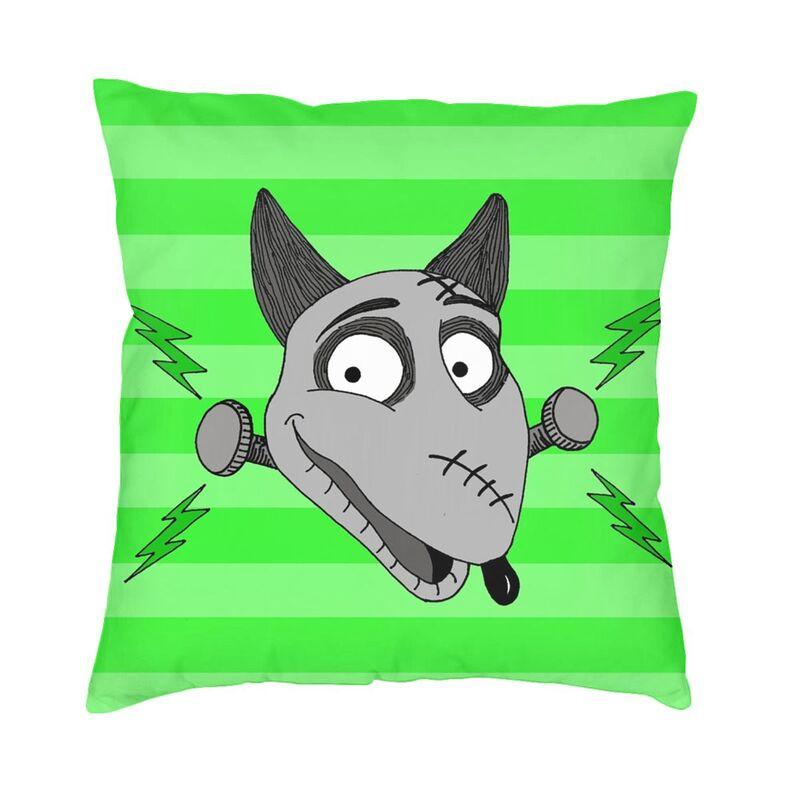 Tim Burton Horror Movie Sparkly Cushion Covers x Velvet Frankenweenie Throw Pillow Case for Sofa Car Square Pillowcase