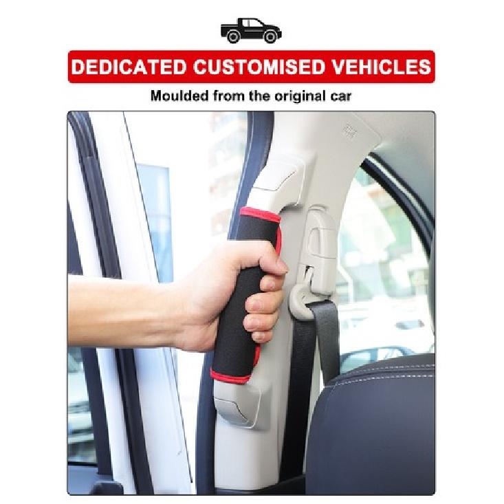 Stoff Innenraum B-Säule Griffabdeckung Verkleidung für Mitsubishi L200 Triton -